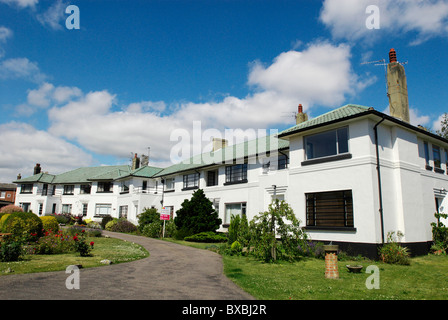 Art Deco beeinflusst Doppelhäuser Norwich Norfolk UK Stockfoto