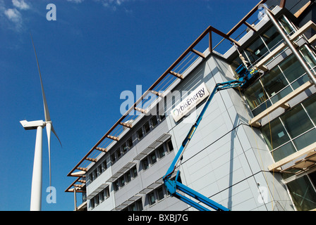 Orbis Energie Offshore-erneuerbare Energie-Zentrum bei Lowestoft, energieeffizient bauen. Stockfoto