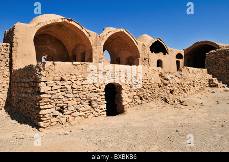 Zeremonielle Gebäude am Turm des Schweigens, Zoroastrian Beerdigung Boden, Zoroastrianism, Mazdanism, Yazd, Persien, Iran, Asien Stockfoto