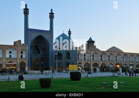 Schah oder Imam, Emam Moschee am Meidan-e Emam, Naqsh-e Jahan, Imam Platz, UNESCO-Weltkulturerbe, Esfahan, Isfahan, Iran Stockfoto