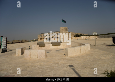 Das alte britische Polizei Fort nun das israelische Armored Corps Museum in Latrun, Israel Stockfoto