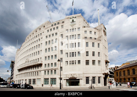 Radio Kanal BBC Broadcasting House, London, England, Vereinigtes Königreich, Europa Stockfoto