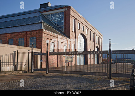 Eingang und Linthouse Gebäude im schottischen Maritime Museum in Irvine, North Ayrshire, Schottland, Großbritannien Stockfoto