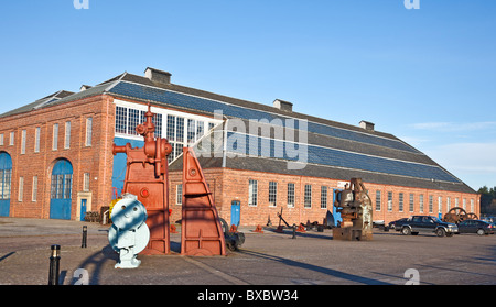 Das Linthouse Gebäude des Scottish Maritime Museum in Irvine, North Ayrshire, Schottland, Großbritannien Stockfoto