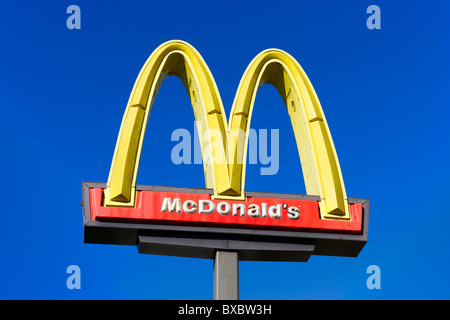 McDonalds unterzeichnen, Haines City, Zentral-Florida, USA Stockfoto