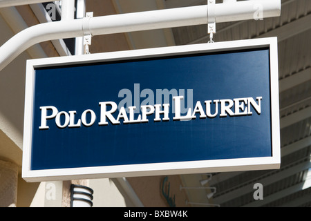 Polo Ralph Lauren Shop, Orlando Premium Outlets, Lake Buena Vista, Orlando, Florida, USA Stockfoto