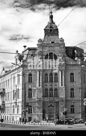 City Street in der Innenstadt von Timisoara am 19. August 2010 in Rumänien. Stockfoto