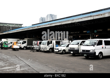 Zentrale Tsukiji Fischmarkt, Tokio, Japan Stockfoto