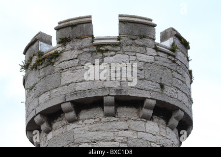 Spitze des Turm Bodelwyddan Burg in der Nähe von Bodelwyddan Denbighshire Nord-Wales Stockfoto