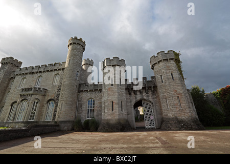 Nordansicht Bodelwyddan Burg in der Nähe von Bodelwyddan Denbighshire Nord-Wales Stockfoto