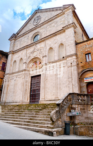 Kirche Sant Agostino Montepulciano Italien Stockfoto