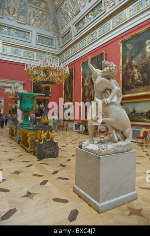 Die Eremitage kleine Italienisch Oberlicht Halle St. Petersburg Russland Stockfoto