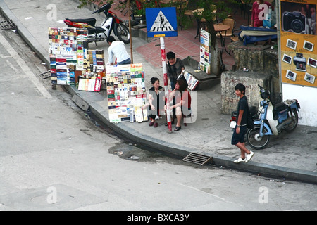 Hanoian Leben auf der Straße Stockfoto