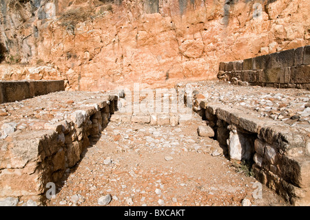 Der Grab-Tempel der Heiligen Ziegen, Cäsarea Philippi, 220 CE. Stockfoto