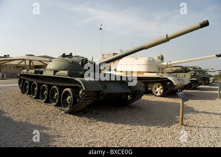 T62 Tank verwendet durch die syrische im Jom-Kippur-Krieg in der israelischen Armored Corps Museum in Latrun, Israel Stockfoto