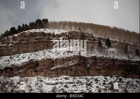 Winterlandschaft in Vail, Colorado Stockfoto