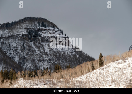 Winterlandschaft in Vail, Colorado Stockfoto