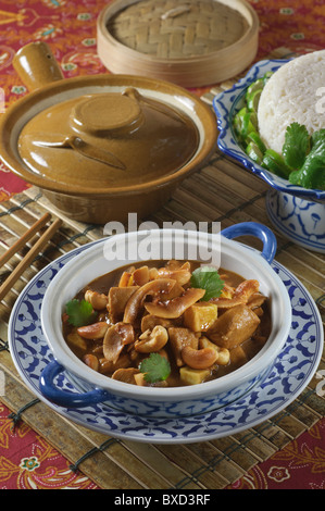 Thailändischen Massaman Hühnchen-Curry Thailand Stockfoto