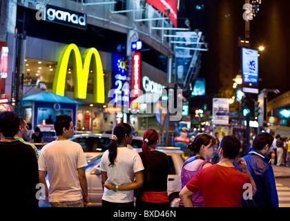 Eine Nacht Zeit Straßenszene in Kuala Lumpur in Malaysia Stockfoto