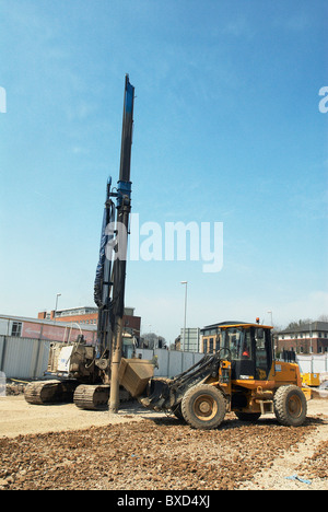 Nachverfolgte Stapeln Rig High Wycombe UK Stockfoto