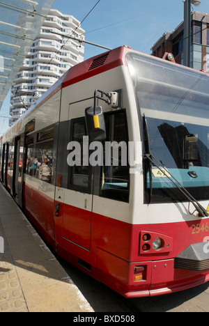 Croydons Tramlink-System East Croydon Station South London UK Stockfoto