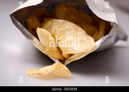 Tasche von Chips Stockfoto