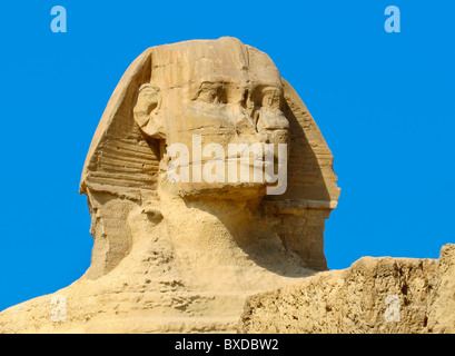 Die Sphinx und Chefren Pyramide, Gizeh, Ägypten Stockfoto