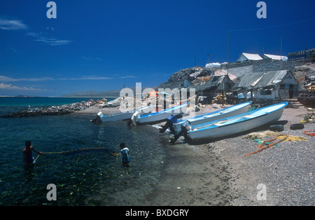 Dorf, Isla Pardito, Mexiko Stockfoto