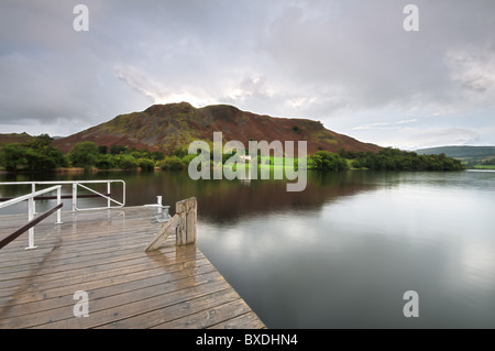 Howtown Jetty, Ullswater, Lake District, Großbritannien Stockfoto