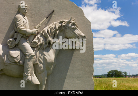 17. Pennsylvania Kavallerie Denkmal Stockfoto