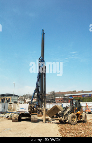 Nachverfolgte Stapeln Rig High Wycombe UK Stockfoto