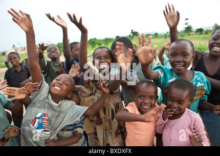 Kinder in Dodoma, Tansania, Ostafrika. Stockfoto