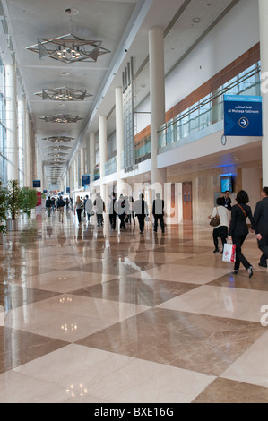 Der Eingang des Dubai International Convention & Exhibition Centre. Stockfoto