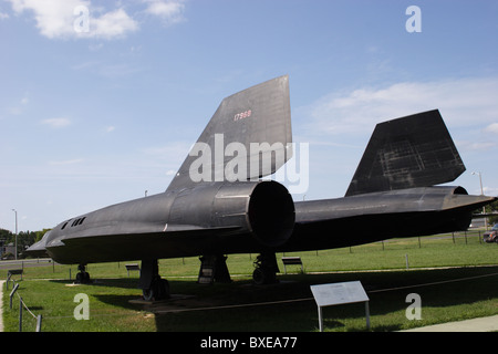 SR-71 Blackhawk Jet Starfighter im Virginia Museum of Aviation in Richmond, Virginia. Stockfoto