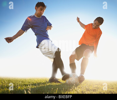 Fußball-Spiel Stockfoto