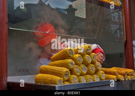 Wangfujing Straße Lebensmittelmarkt, Peking China Stockfoto