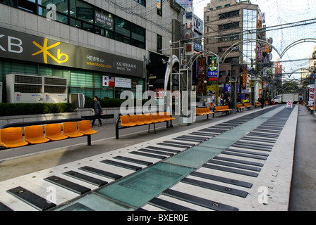 Piano Key Lane, Jongno District, Seoul, Südkorea Stockfoto