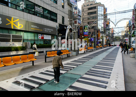 Piano Key Lane, Jongno District, Seoul, Südkorea Stockfoto