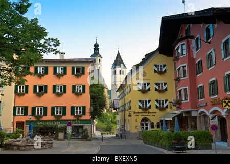 Österreich-Kitzbühel am frühen Morgen Stockfoto