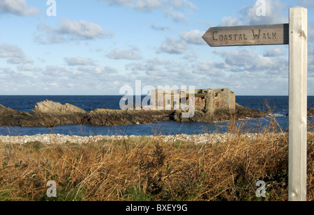 Fort-Les Homeaux Florains, Alderney, Kanalinseln Stockfoto