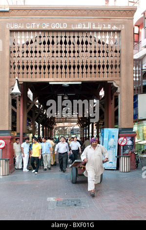 Der Gold Souk in Deira Viertel Dubai Stockfoto