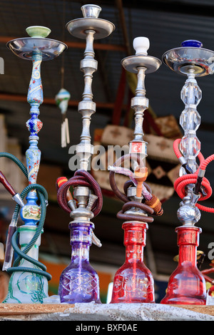 Türkei Hisaronu Shisha Pfeifen auf dem Display Stockfoto