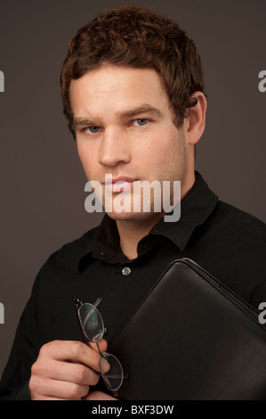 Junge männliche Business-Mann-Unternehmer Stockfoto