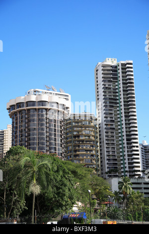 Hochhaus-Wohnungen. Punta Paitilla, Panama City, Panama, Mittelamerika Stockfoto