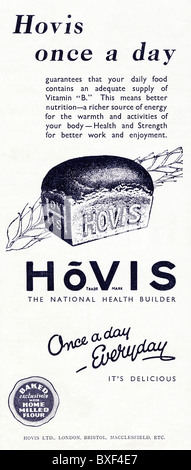 1931-Werbung für Hovis Brot Stockfoto