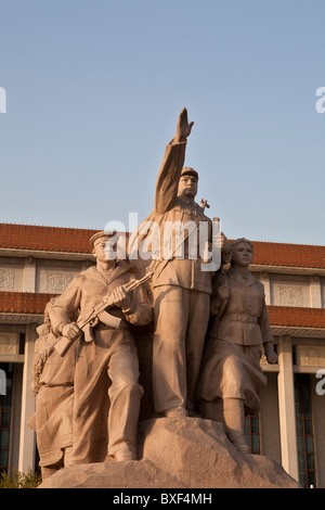 Denkmal auf dem Platz des himmlischen Friedens, Peking, China Stockfoto