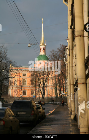 Mikhailovsky Castle, Sankt Petersburg, Russland. Stockfoto