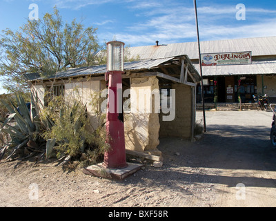 Terlingua Ghost Town im Westen von Texas, in der Nähe von Big Bend Nationalpark. Stockfoto