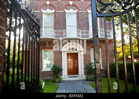 Historischen Nathaniel Russell House an der Meeting Street in Charleston, SC. Stockfoto