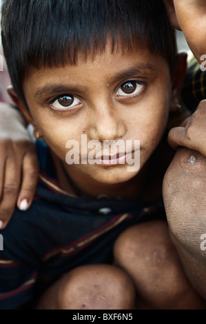 Gadia Lohar. Nomadische Rajasthan junge. Indiens wandernde Schmiede. Indien Stockfoto